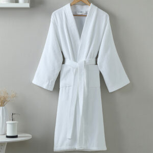 Hotel bathrobe