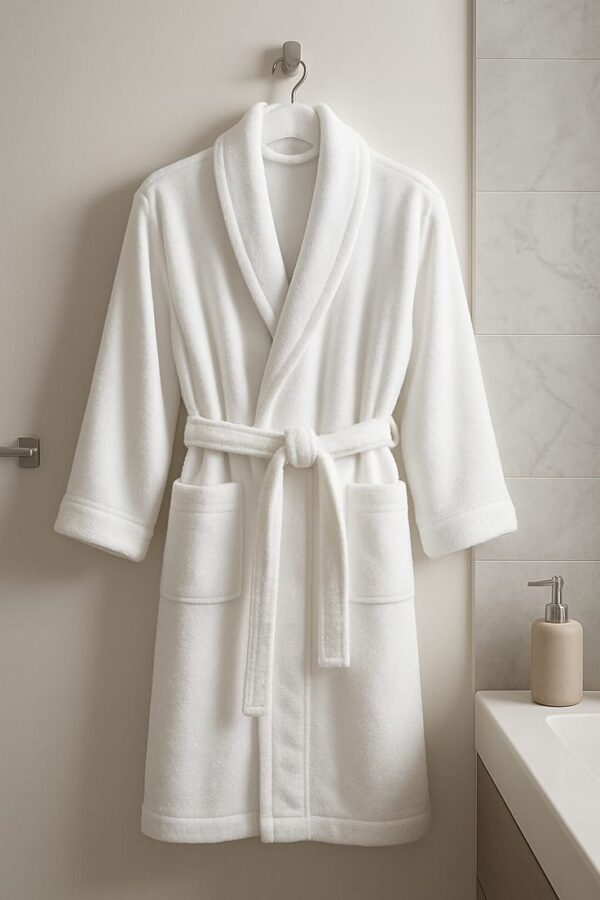 hotel style bathrobe