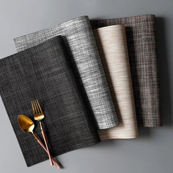 woven tablemats wholesale pvc waterproof place mat
