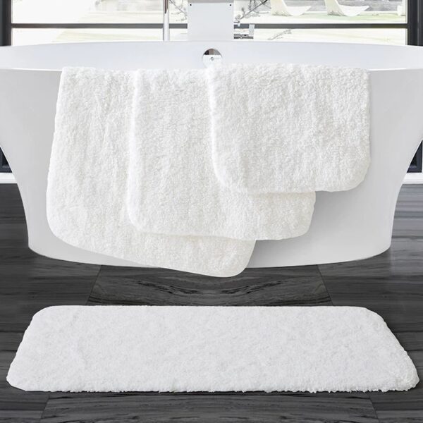 white floor towel